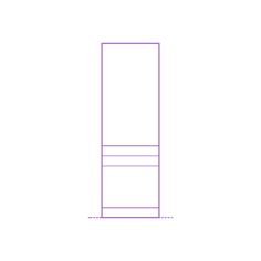 Fixtures Kitchen Cabinetry Ikea Sektion High Cabinet 2 Doors 2 Drawers Split Simple Line Art Svg, Free Vectors File